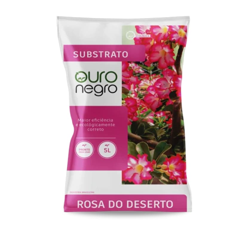 Substrato Ouro Negro Para Rosa do Deserto 5 Litros – Pronto Para Plantio