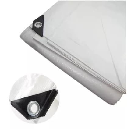 Lona 2x2, 2x3 e 3x5 Metros Reforçada Branca Encerado 150 Micras cobertura piscina