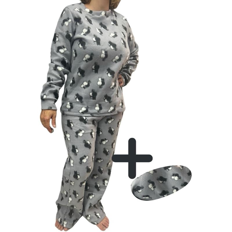 PIJAMA SOFT PLUS SIZE PRESENTE  DIA DAS MAES QUENTINHO INVERNO ESTAMPAS VARIADAS