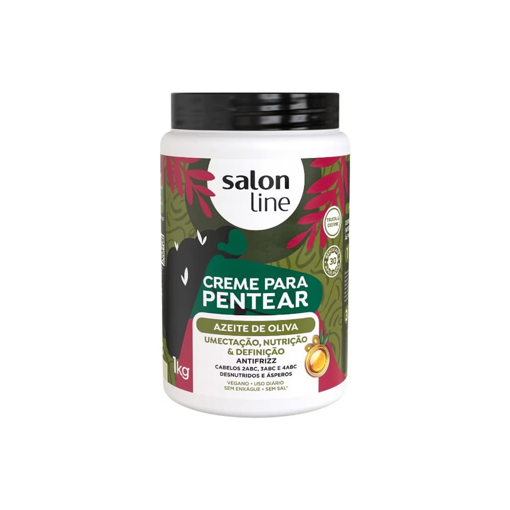 Creme Para Pentear Azeite de Oliva Salon Line 1kg