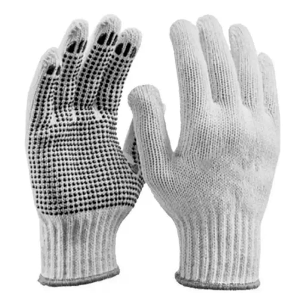 KIT C/ 24 LUVAS DE PROTEÇÃO PIGMENTADAS BRANCA TAMANHO ÚNICO