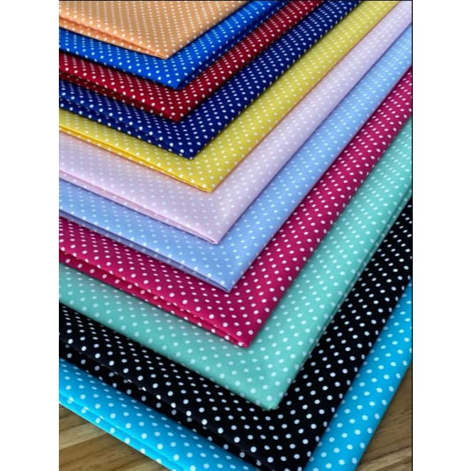 Tecido Tricoline Poá Pequeno Ref:1001 0,50 CM X 1,50 MT