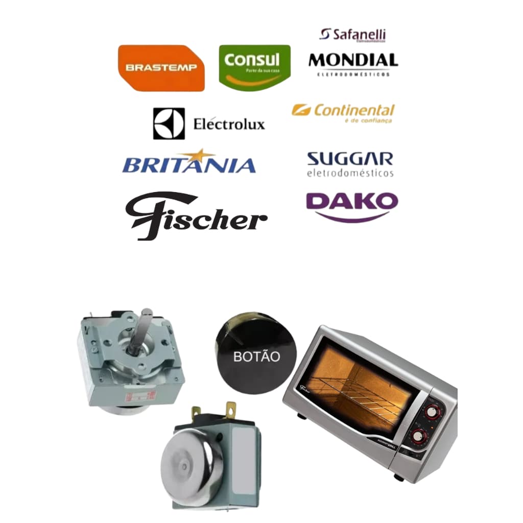 Timer Temporizador 120minutos Forno Fischer/ Muller/Brastemp/Eletrolux/Mondial