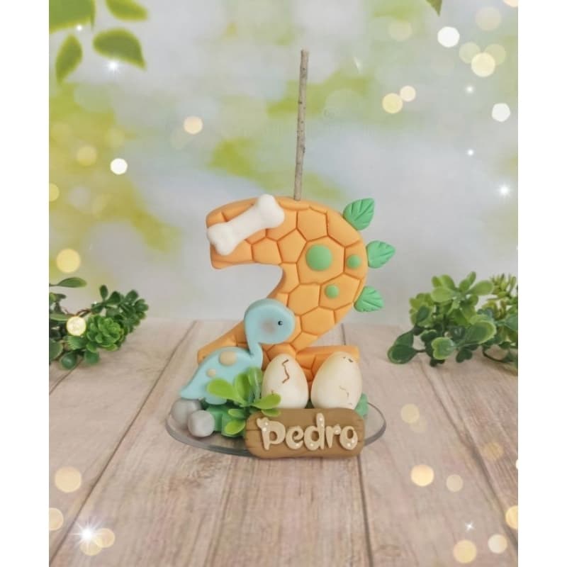Vela de Aniversario Dino Baby