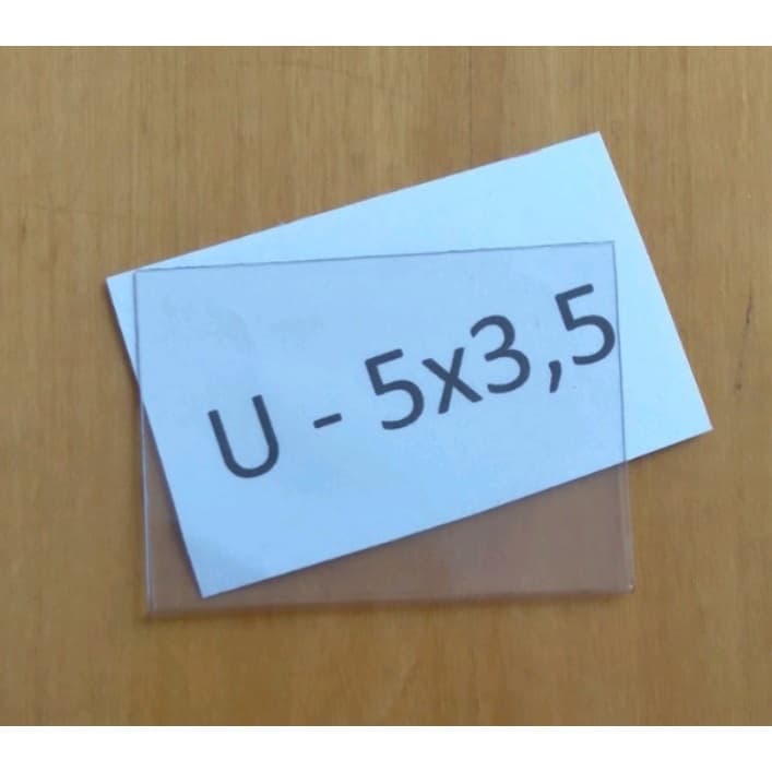 PORTA ETIQUETA/PREÇO U 5X3,5 C/DUPLA FACE 100 UN