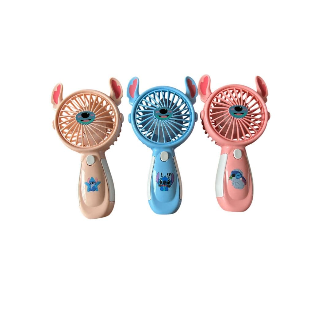 MINI VENTILADOR LILO & STITCH EM TRÊS TONALIDADES DE COR
