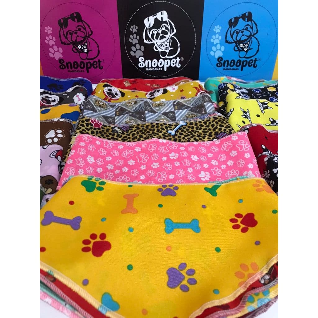 50 Bandanas Lenço Para Pet Shop Banho E Tosa - Atacado