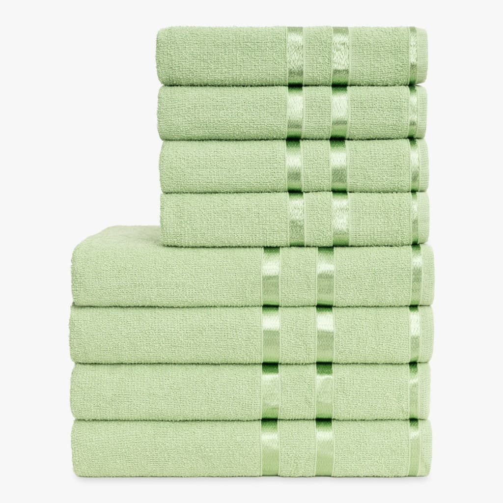 Kit 8 Toalhas Lyra (4 banho + 4 rosto) - Maya Store - 100% ALGODÃO