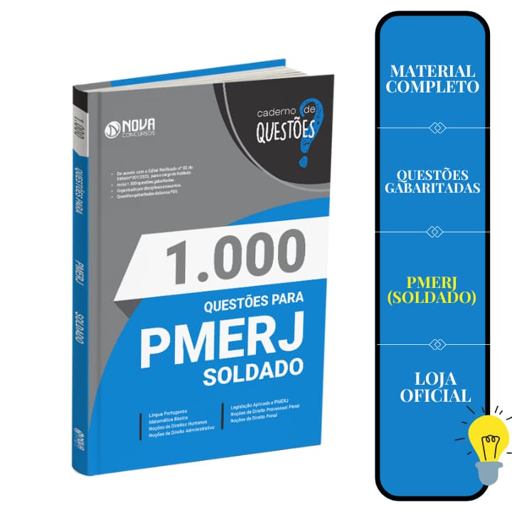 Livro 1.000 Questões Gabaritadas PMERJ - Soldado