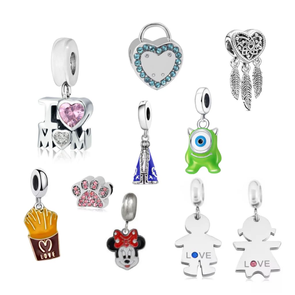 Charm Berloque Separador em Aço Inox Premium Alta Durabilidade e Compatibilidade Universal Estilo Europeu Original