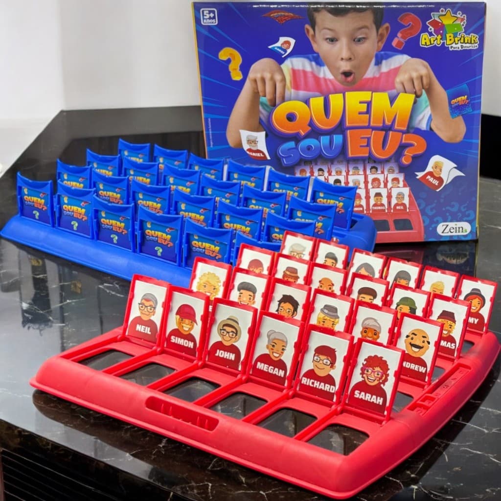 Jogo Quem Sou Eu Educativo Diversão Em Família Férias 2 Tabuleiros