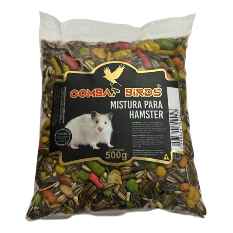 Ração para Hamster 500g Premium Mistura Balanceada, Entrega Rápida Xpress