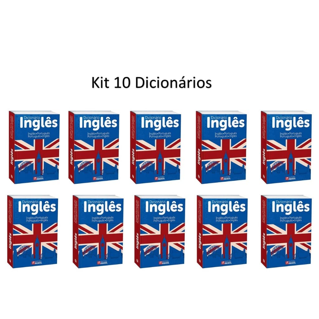 Kit 10 Dicionário Escolar De Português Ou Inglês 20 Mil Verbetes Escolha A Variação