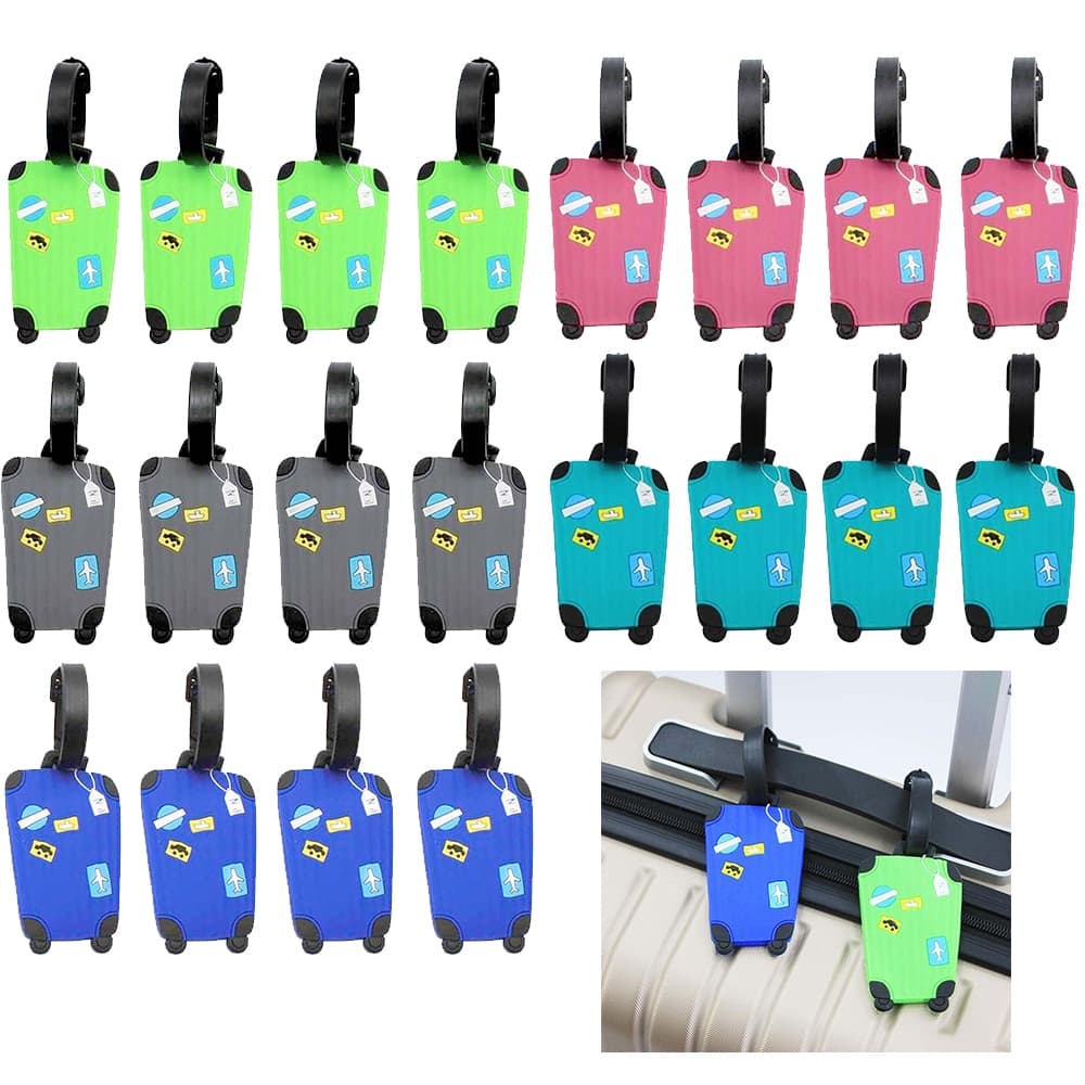 20 Identificador De Bagagem Tag De Mala De Viagem Silicone