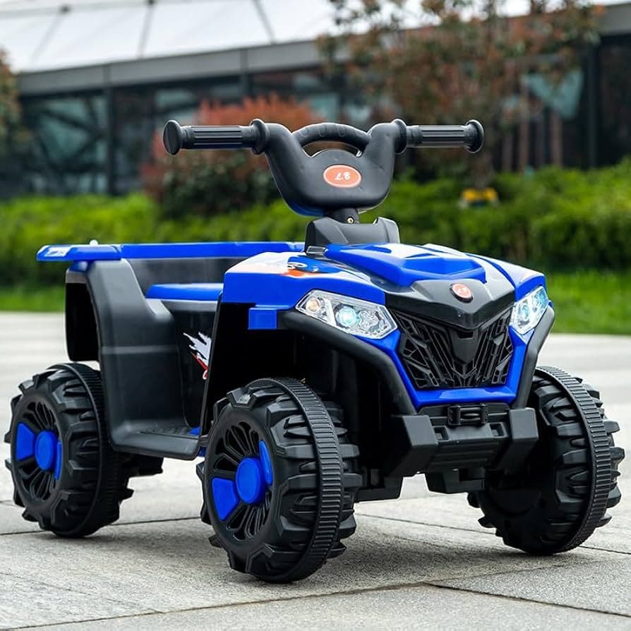 Quadriciclo Infantil Elétrico 6v com farol e Som Marcha Frente e Ré da Zippy Toys