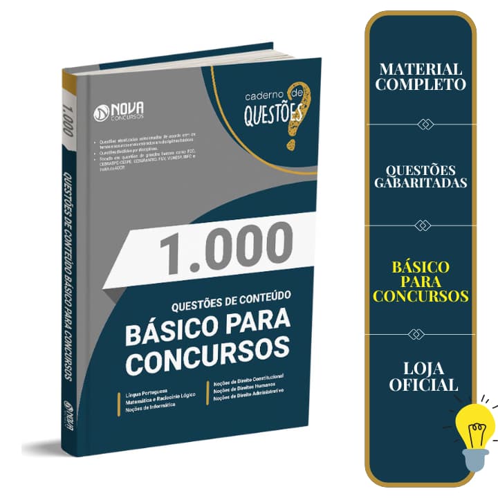Livro 1.000 Questões Gabaritadas de Conteúdos Básicos