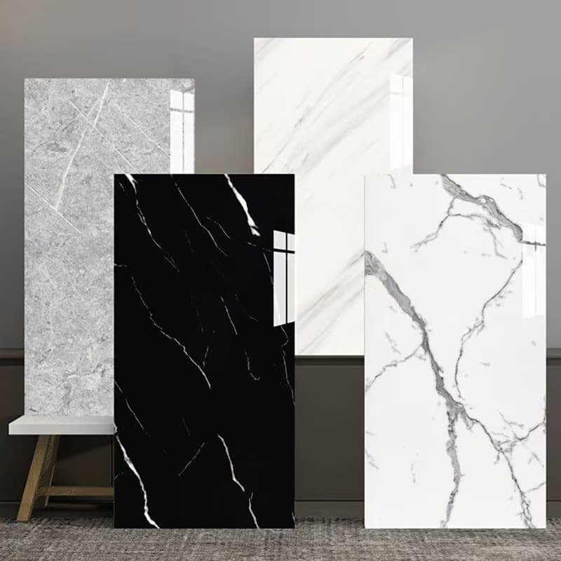 Kit 5/10/15/20 Placa Mármore Adesiva 3d De Parede Relevo Lavável 30cm X 60cm Autocolante Decoração Quarto