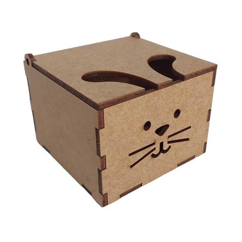 10 Caixa 7x7x5 Coelho Páscoa Lembrancinha MDF