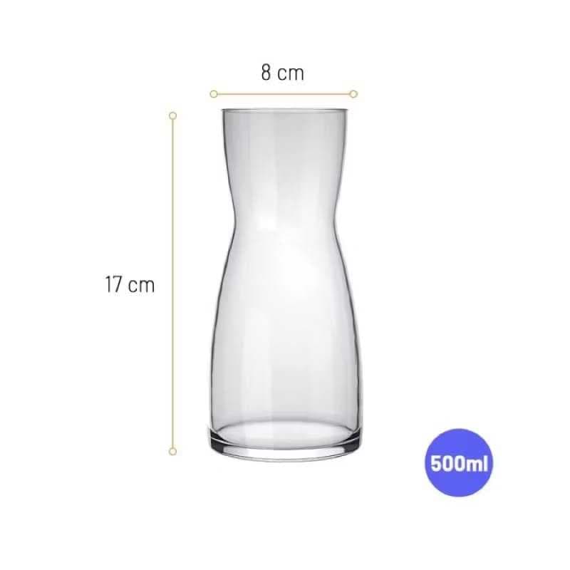 Kit Decanter 500ml 13, 14 ou 15 unidades Jarra Moringa Cabeceira Casamento