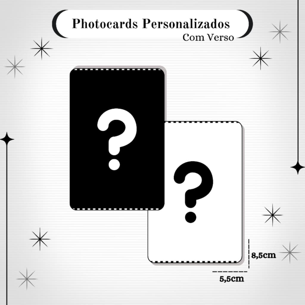 Photocards Personalizados | Com Verso [UNITÁRIO]
