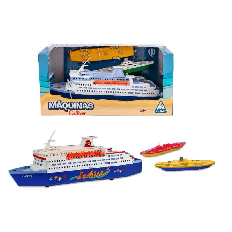 Máquinas Gulliver Transatlântico + 2 Navios de Frota