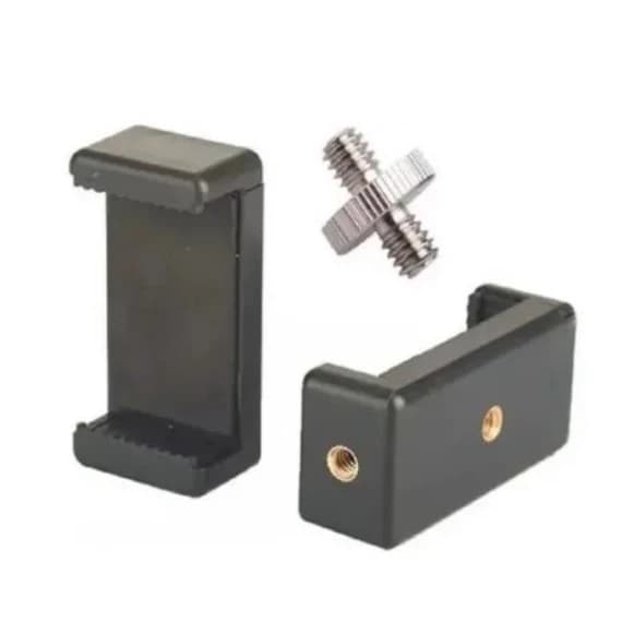 Suporte Celular Clip Parafuso Rosca 1/4 Tripé Ring Light