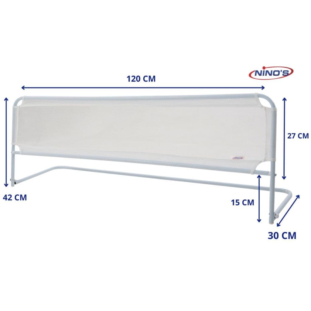 GRADE CAMA SIMPLES MASTER NINOS 120X42 CM BRANCA