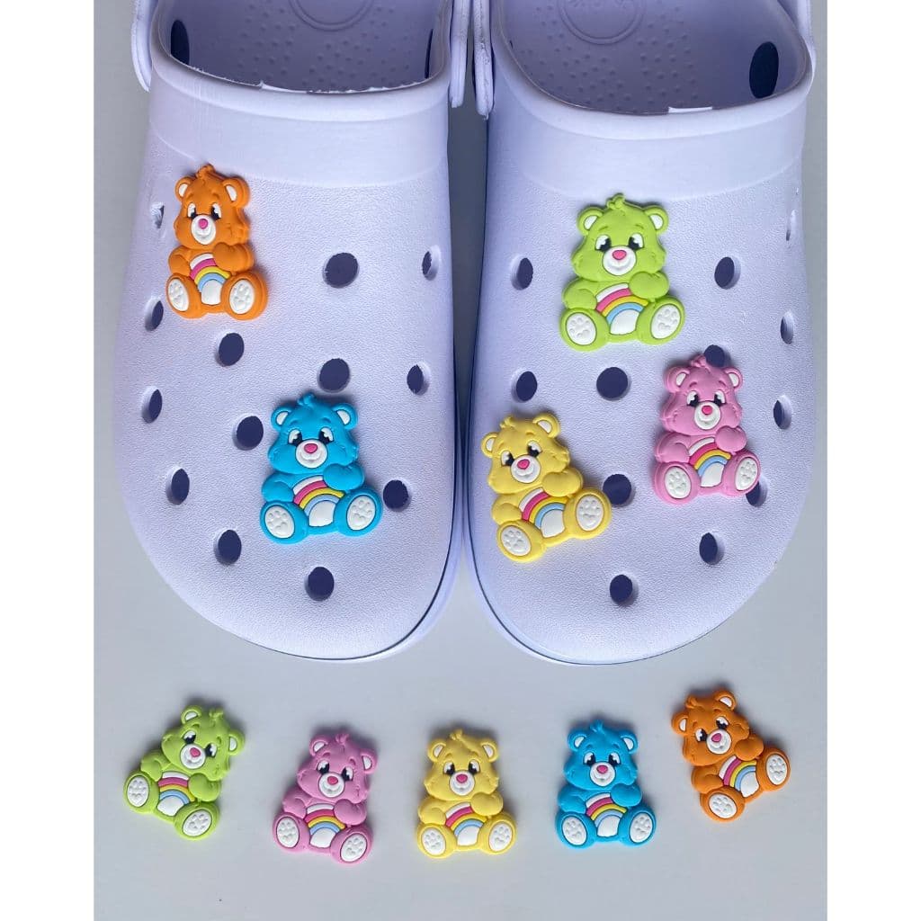 05 Pins/Bottons  Emborrachados Para Babuche -  Ursinhos Carinhosos