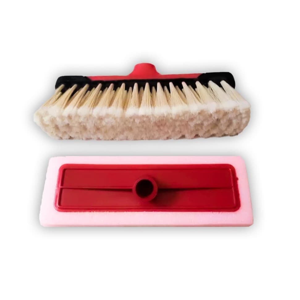 Kit Vassoura e Esfregão Pisos Delicados Porcelanato S/ Cabo