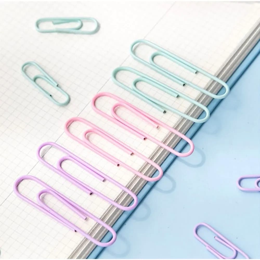 Kit Clips De Metal 28mm/50mm Colorido Para Papel Convite Envelope