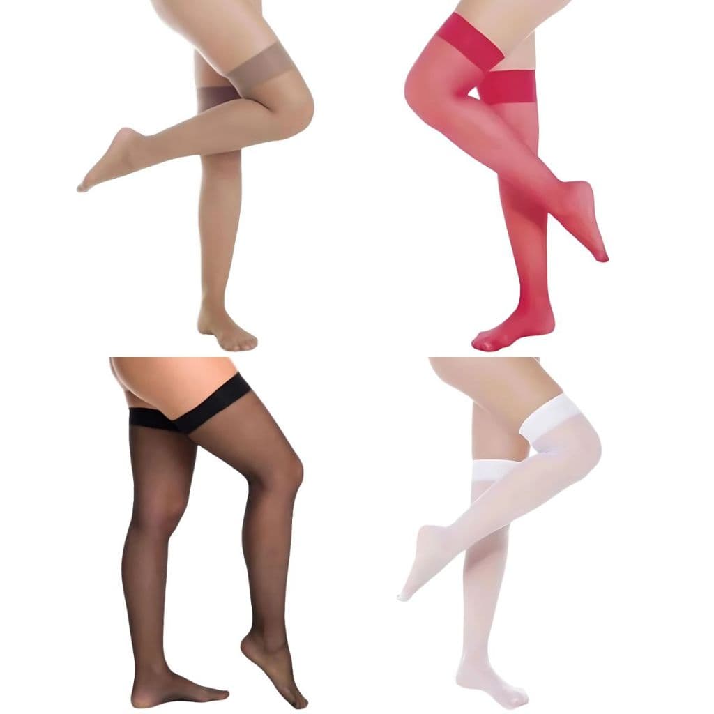 Meia Selene Fio 15 Denier 7/8 Sem Renda Poliamida Conforto E Maciez 9007