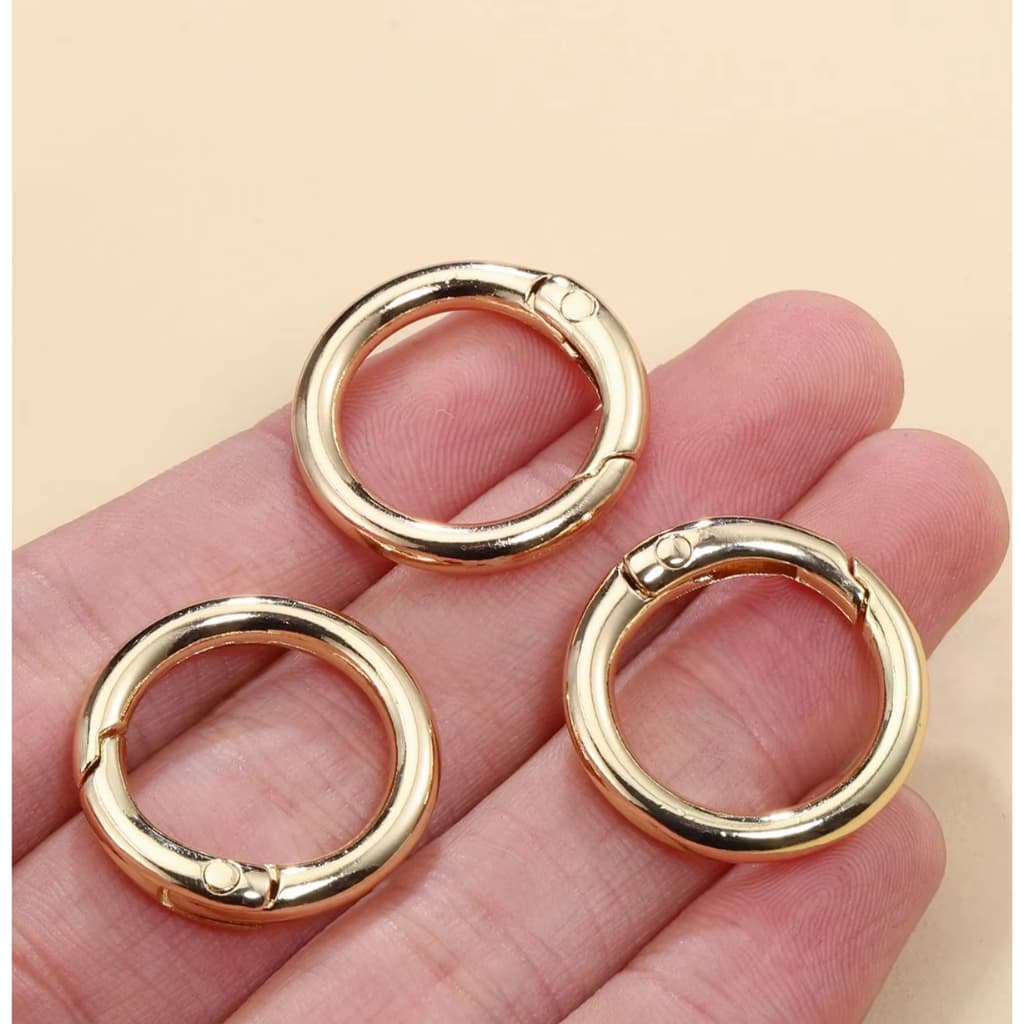 Argola Mosquetão Articulada 18mm - 10 Peças