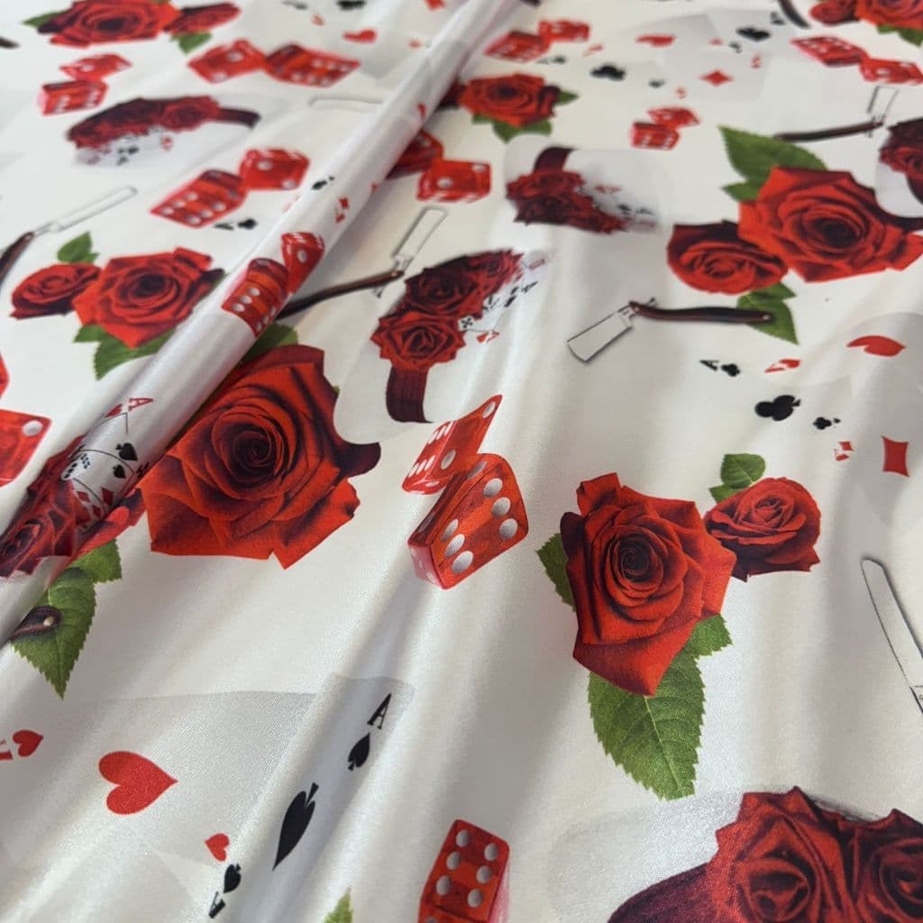 Tecido Cetim Estampado Maria Navalha 1,40m Umbanda Fantasia Religiosos