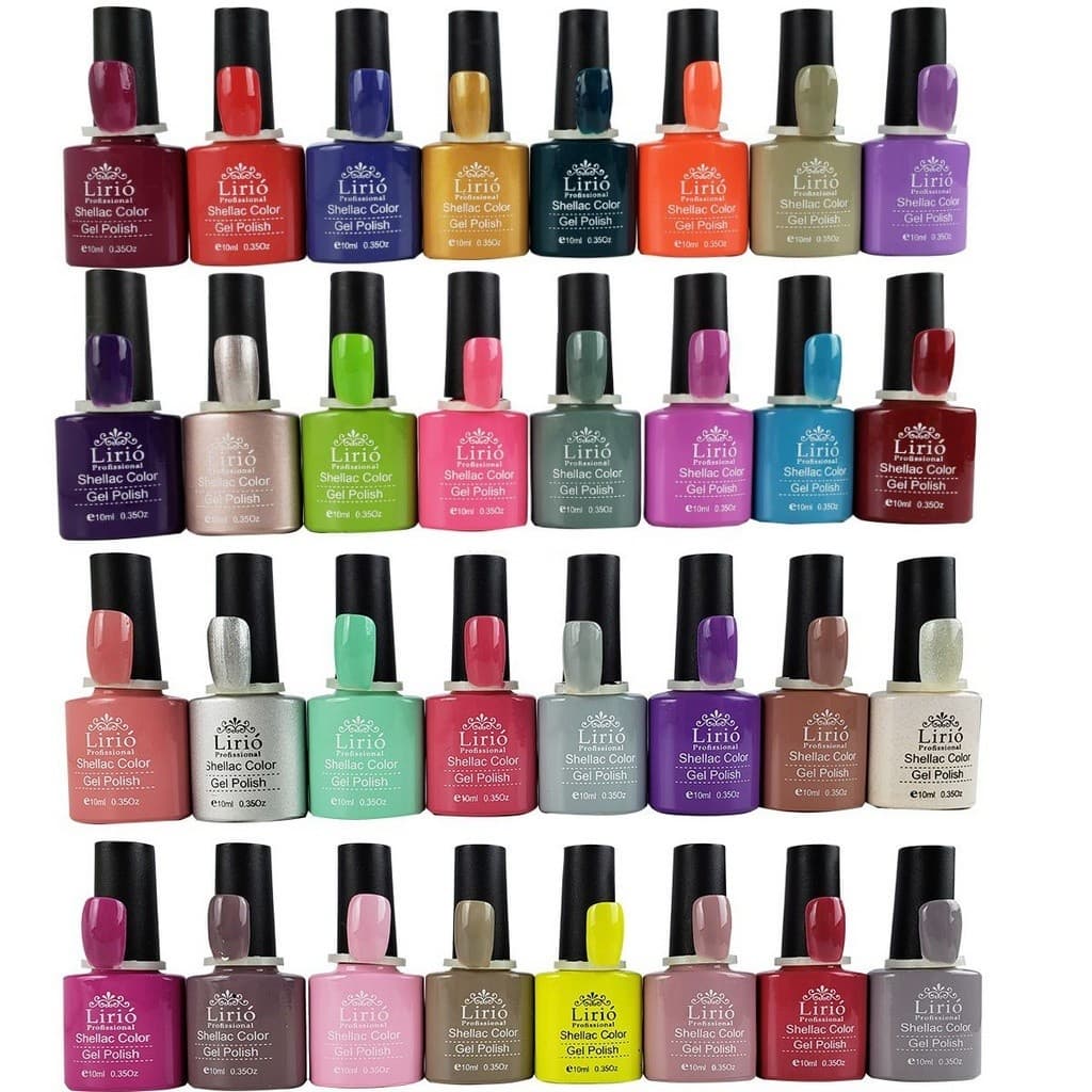 Kit 10 Esmaltes Em Gel 7.5ml D&z / Bella Rosa / Lirio Sioux Unhas Uv Led Esmalte