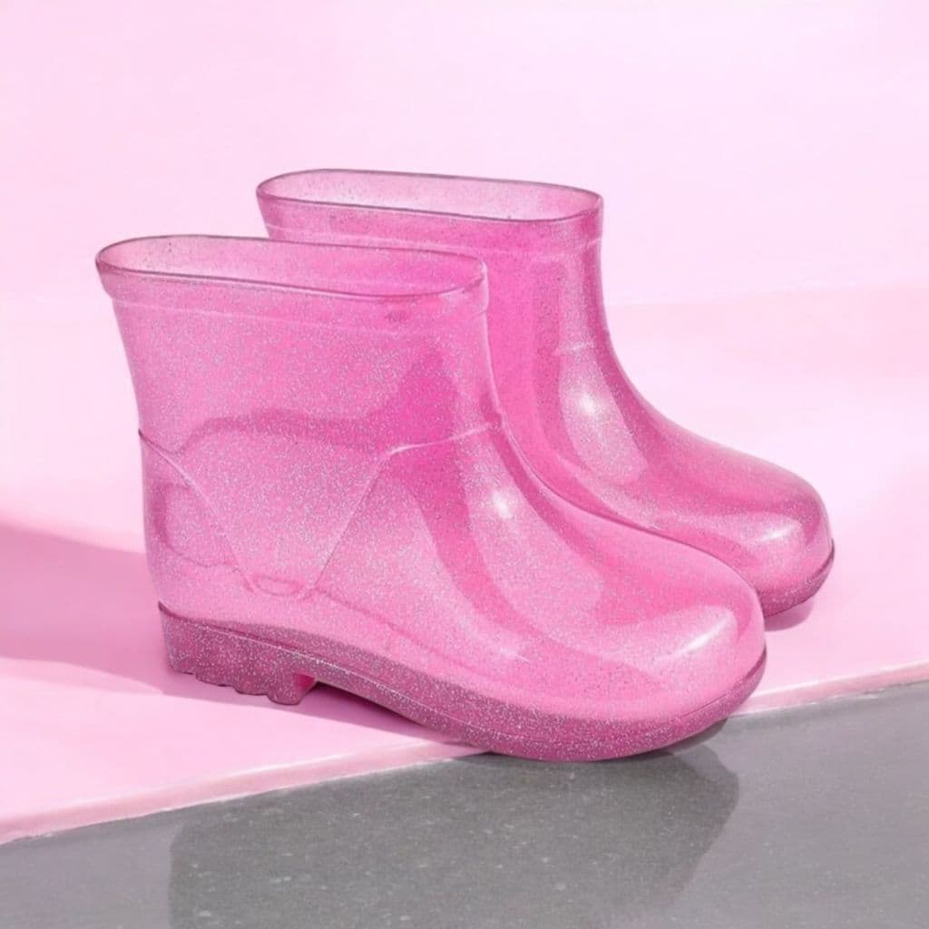 Galocha Infantil Menina e Menino Botinha Confortável Macia Antiderrapante Escolar Impermeável