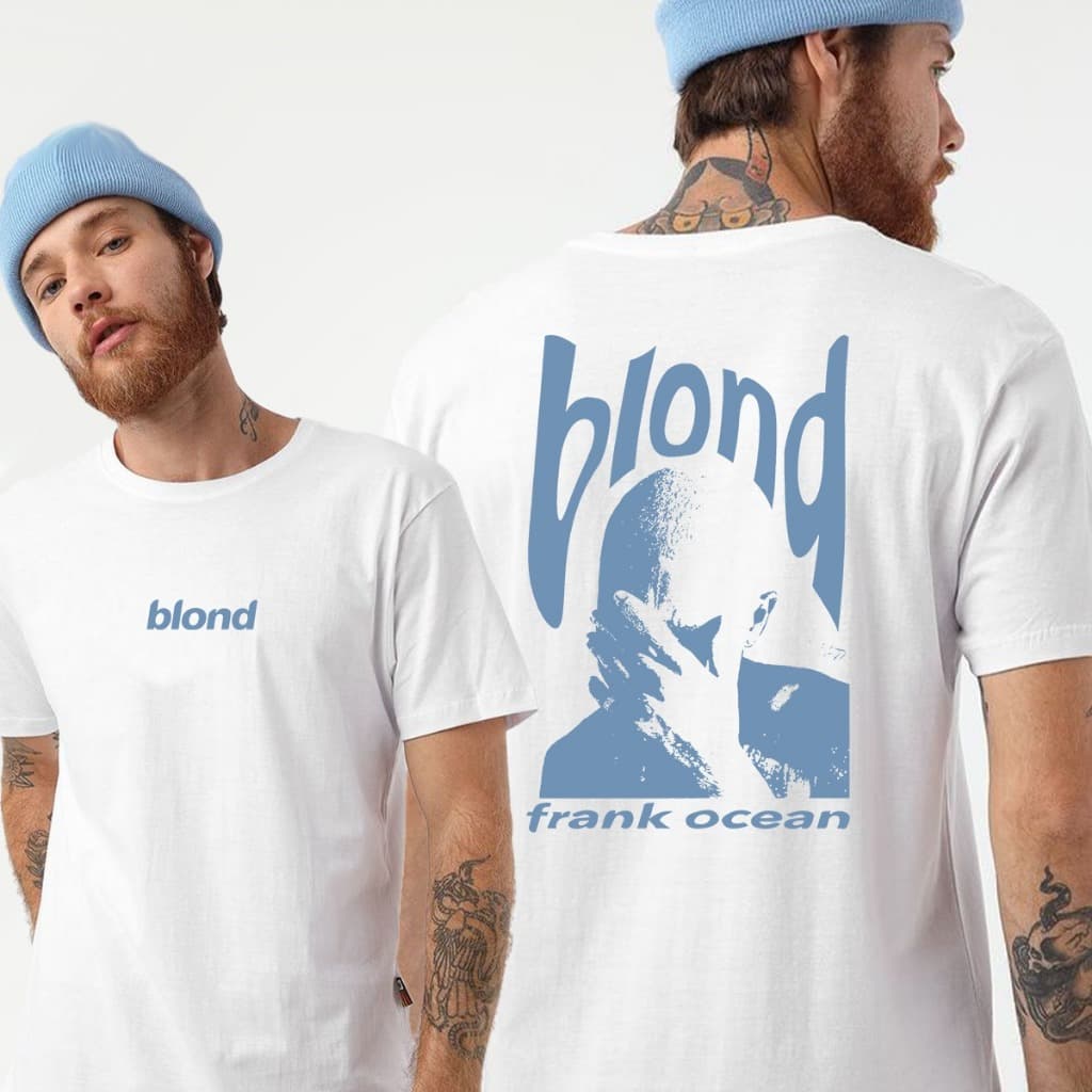 Camisa Camiseta frank ocean blond Vintage T-Shirt Unissex 100% Algodão