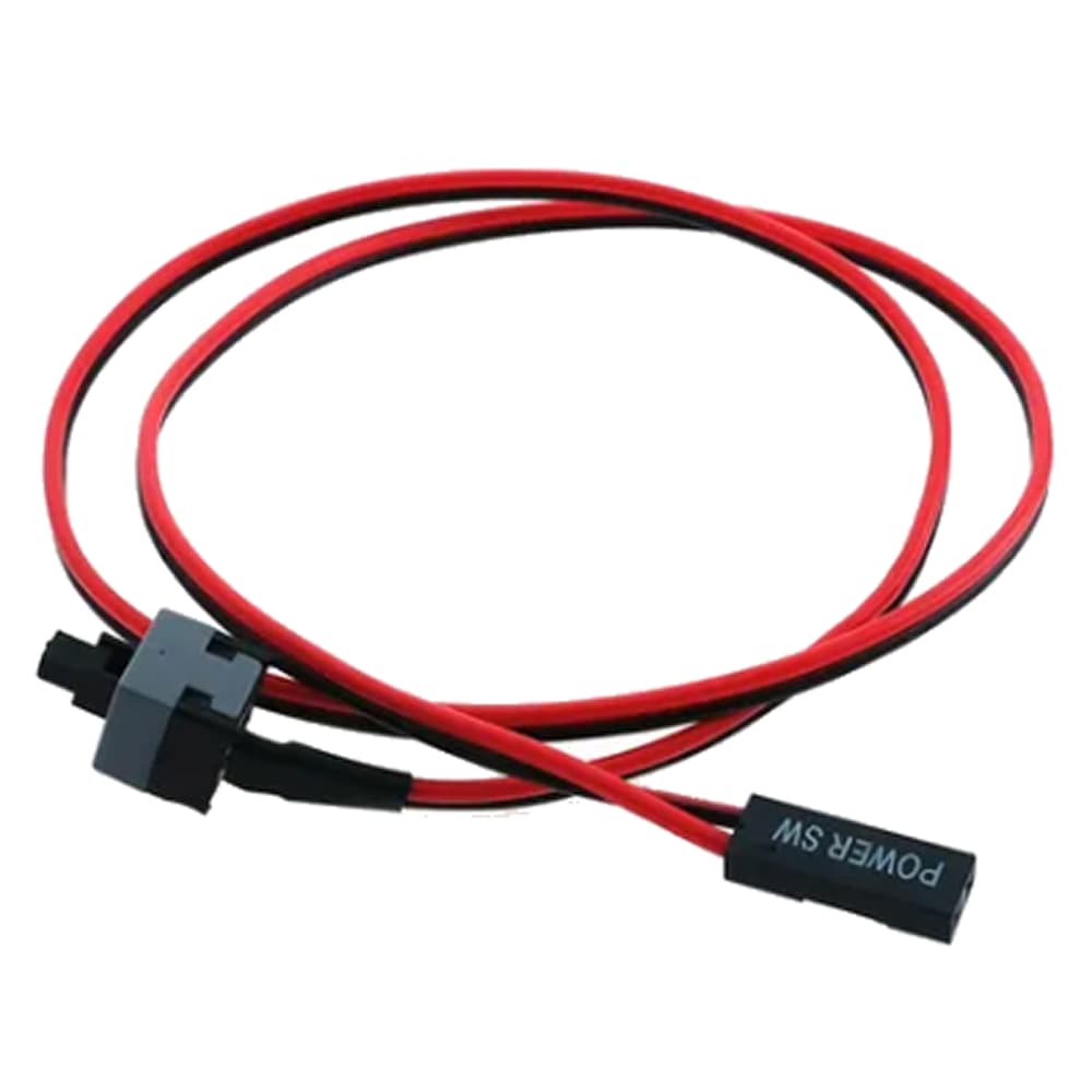 Kit com 4 ou 10 Cabos Power Sw Reset Botão on/off Interruptor ATX