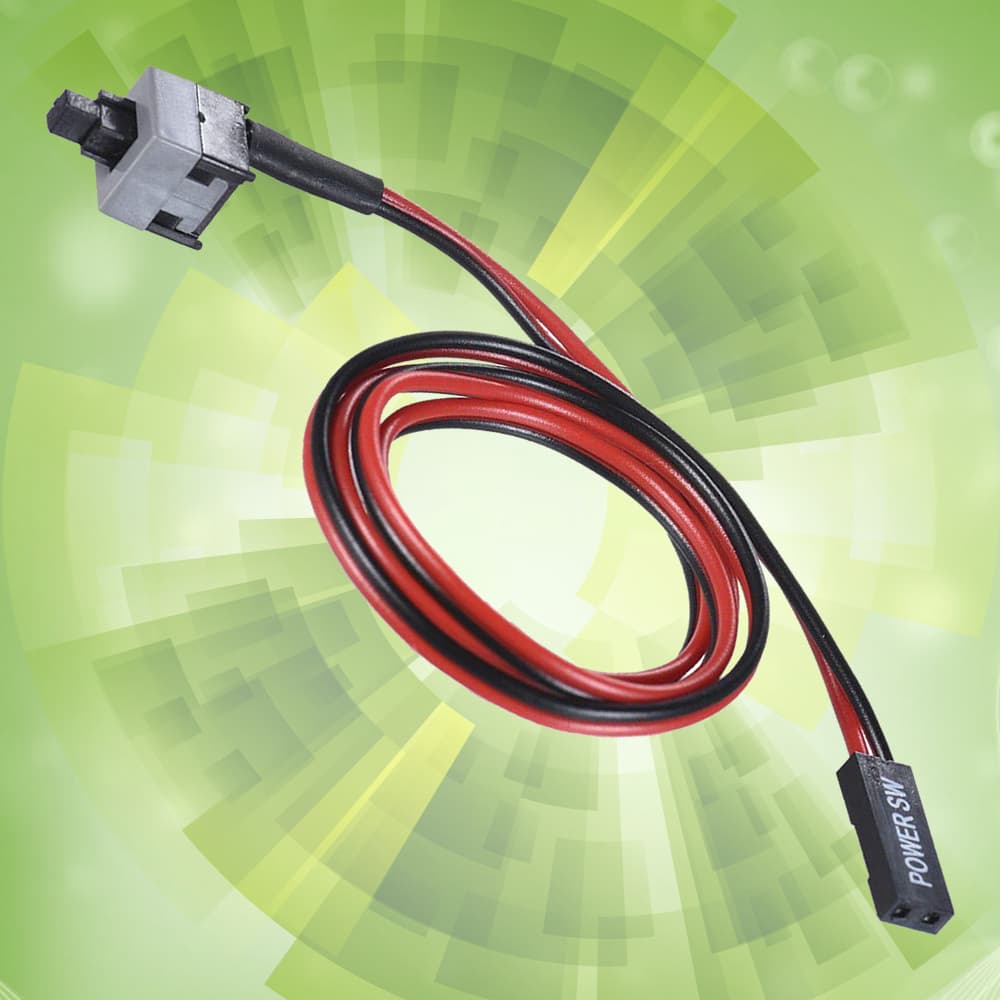 Cabo Power Sw Reset Botão on/off Interruptor ATX