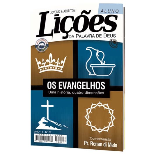 Revista EBD Nº 57 Aluno Lições da Palavra de Deus: Os Evangelhos – Uma História, 4 dimensões