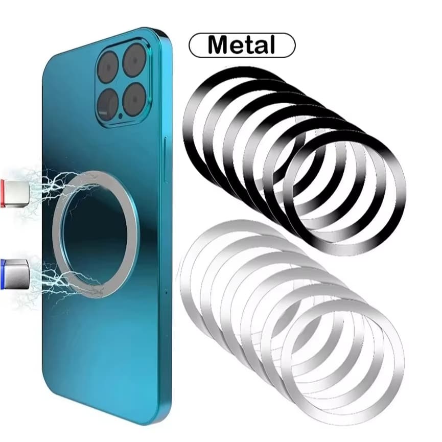 Kit 2/5/10 Anel Magnético Adesivo Magsafe Para Androids E iPhone  Indução Compatível Qualquer Capa