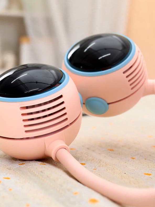 Mini Ventilador Portátil Recarregável P/ Pescoço Carregamento via Usb Mini Climatizador Recarregavel USB