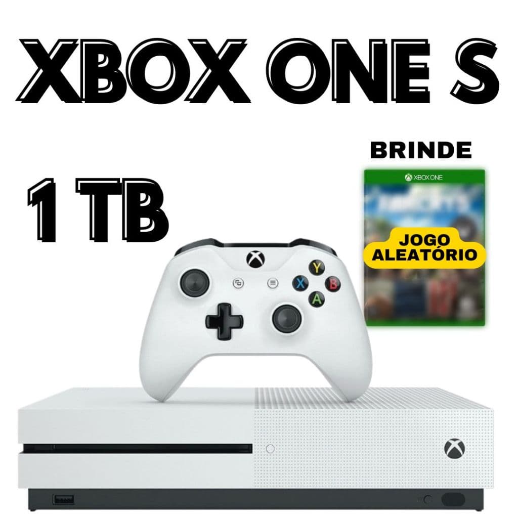 Xbox One S 1TB Com Garantia Video Game Console Na Caixa Semi-novo Jogo de Brinde