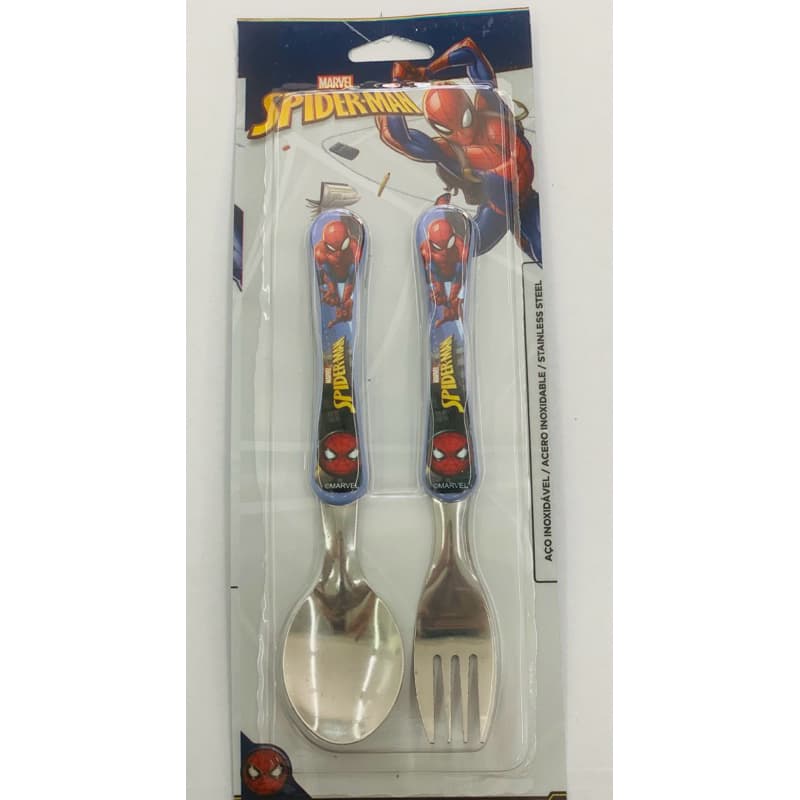 Jogo De Talheres Infantil 2 Peças (HOMEM ARANHA) Simonaggio