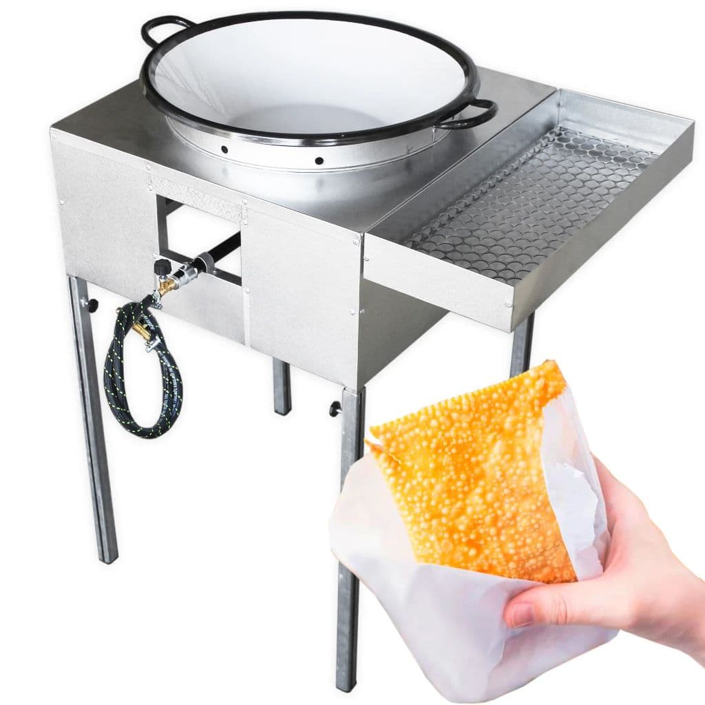 Fogão Fritador Fritadeira Galvalume Com Tacho 18 Escorredor Cozinha