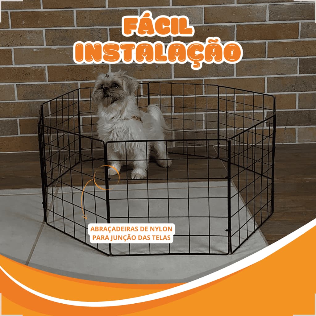 Cercado Para Pet 30x30 Tela De Segurança Casa Dobrável Móvel Envio Imediato Promoção
