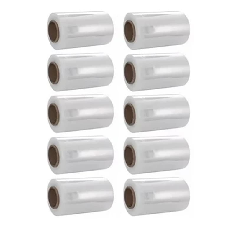 25 Rolos Filme Stretch Corte Especial 10Cm (100mm)