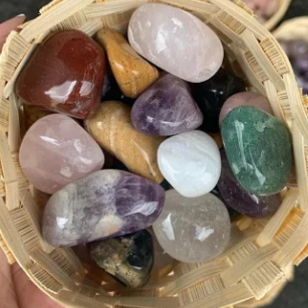 Pedra Natural Rolada Bruta 100g