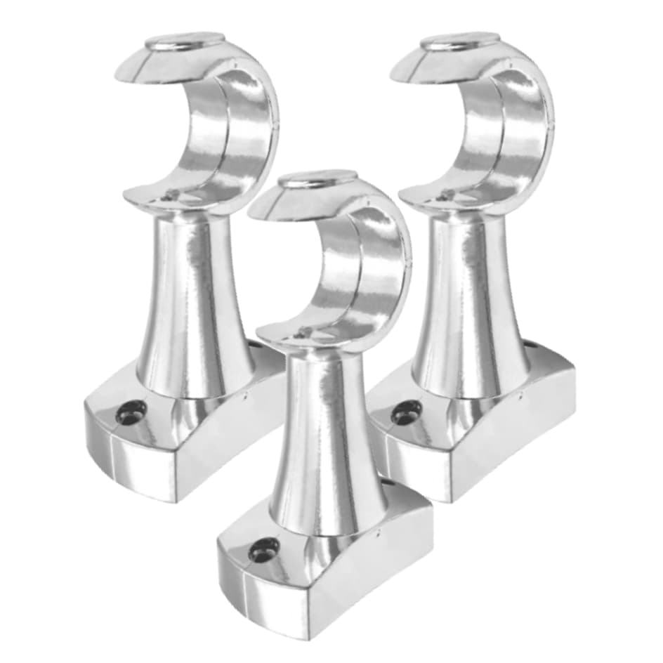 Suporte Para Varão Simples Kit 3 Peças - 28 mm