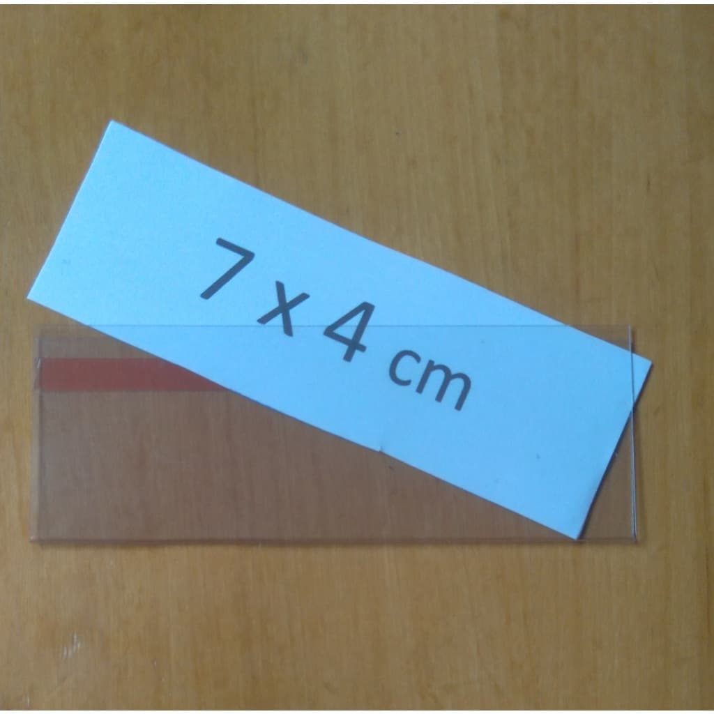 PORTA ETIQUETA/PREÇO U 7 X 4 C/DUPLA FACE 100 UN