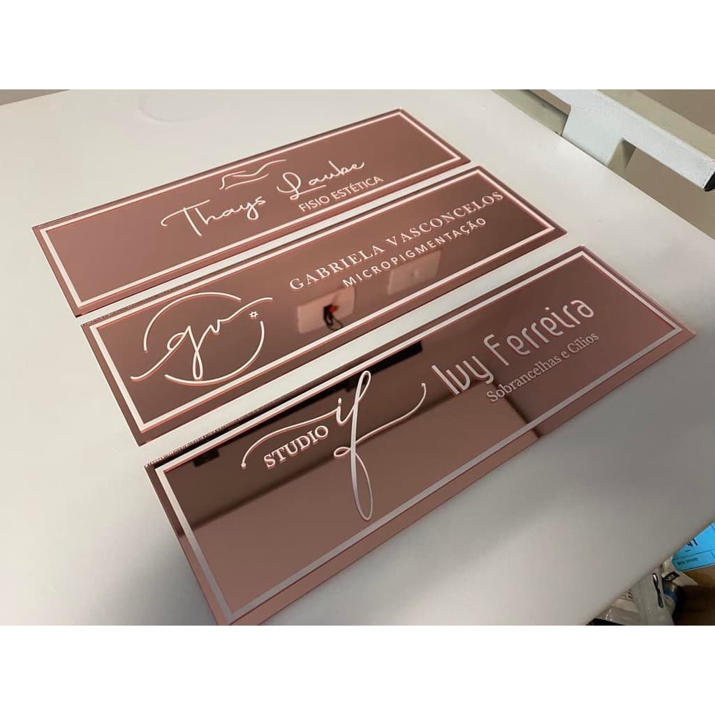 Placa Identificação Sinalização De Porta Personalizada 1un